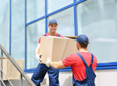 Removalists handling a suburban home move in Maida Vale